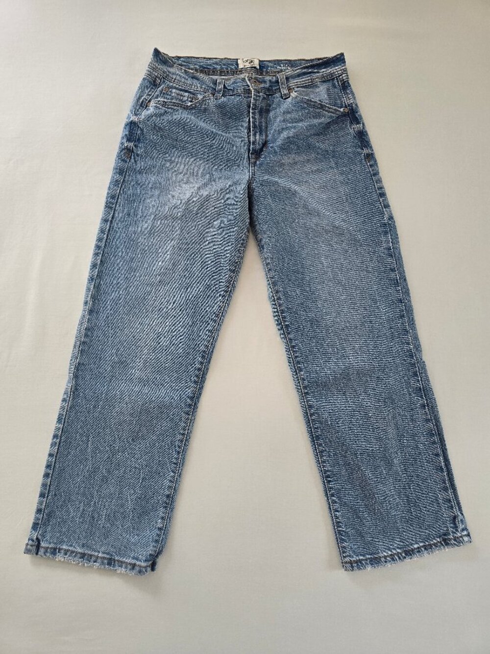 Kensie The Mila High Rise Straight Leg Jeans Light Medium Wash Blue 8/29 NWOT